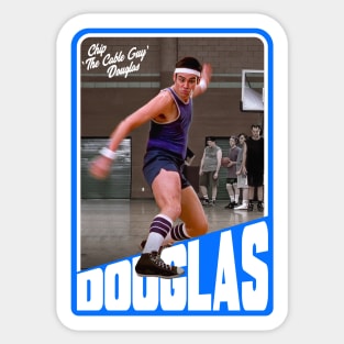 Chip 'The Cable Guy' Douglas Basketball Trading Card Sticker